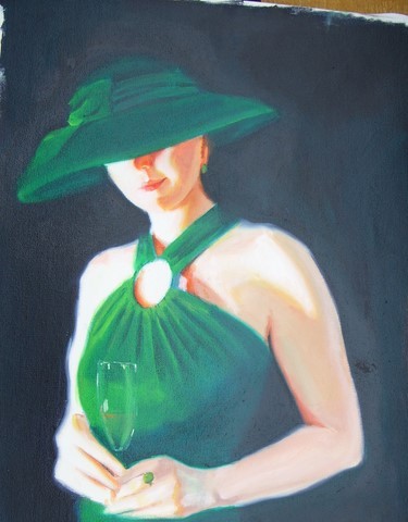 girl in green