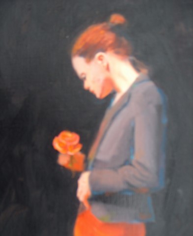 girl with rose