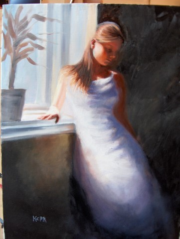 girl with white dress