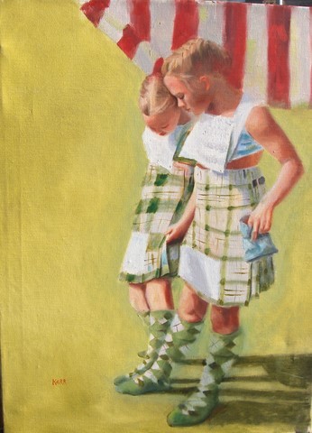 Young Scottish dancers