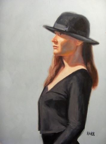 Sarah in black hat