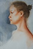 girl in watercolour