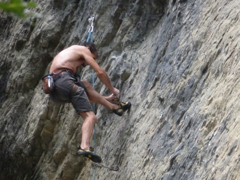 Man climbing