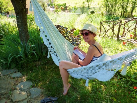 girl in hammock