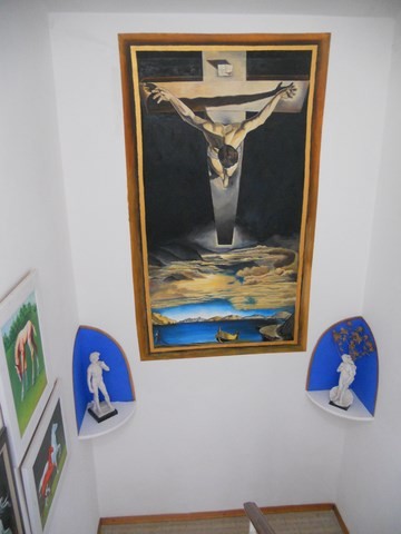 copy of Salvador Dali's Christ on the Cross